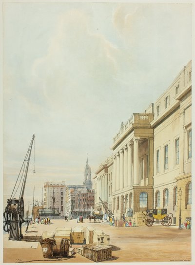 La Douane, troisième plaque des Vues originales de Londres telles qu