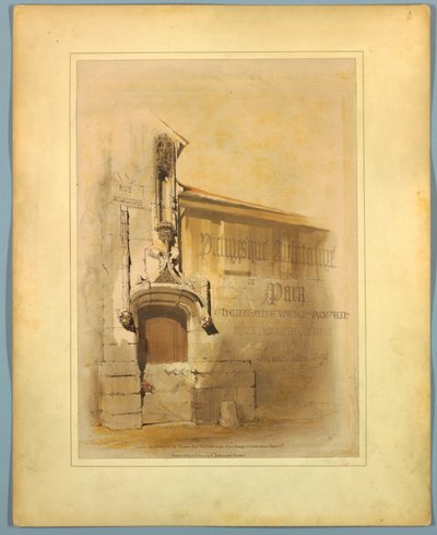 Page de titre, « Architecture pittoresque à Paris, Gand, Anvers, Rouen, etc. » - Thomas Shotter Boys