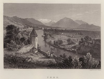 Thun (lithographie en couleur) - Thomas Sidney (after) Cooper