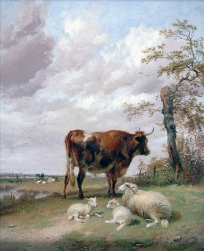 Les prés de Canterbury - Thomas Sidney Cooper