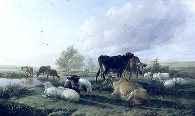 Dans les prés de White Hall, Canterbury - Thomas Sidney Cooper