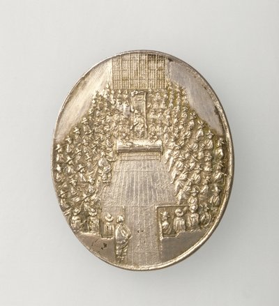 Médaille de Dunbar représentant la Chambre des communes 1650 (revers) - Thomas Simon