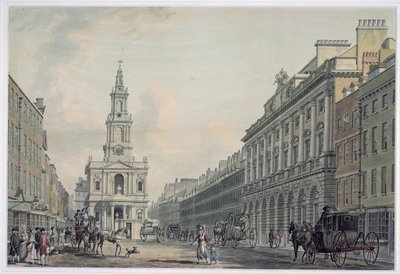 Le Strand avec Somerset House et St. Mary le Strand, 1781 - Thomas Snr. Malton