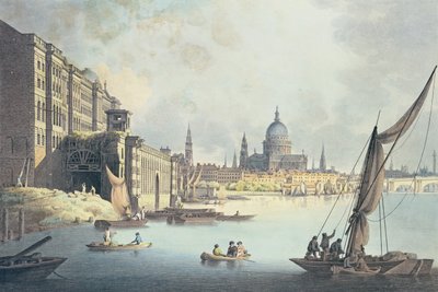 Vue de Somerset House et de la Tamise, 1796 - Thomas Snr. Malton