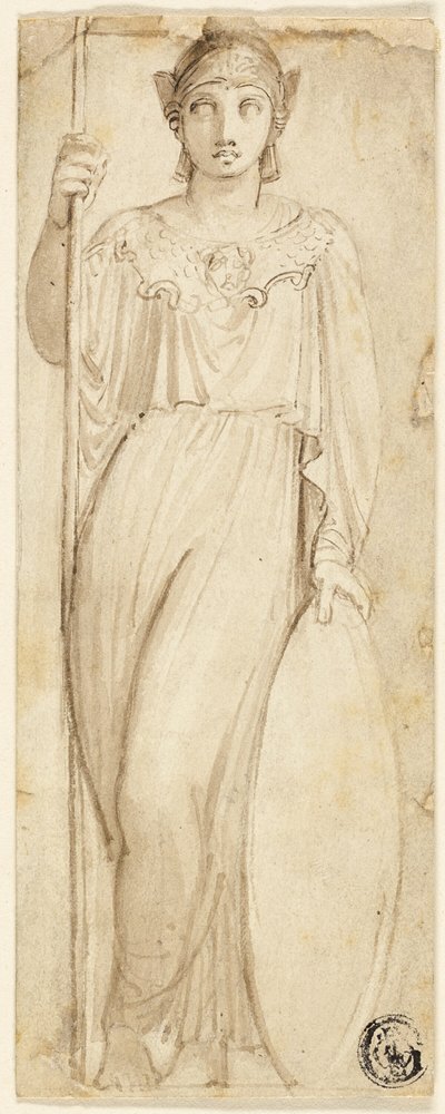 Athéna, ou Britannia identifiée comme Athéna - Thomas Stothard