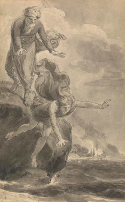Une des six illustrations de "Les aventures de Télémaque fils d