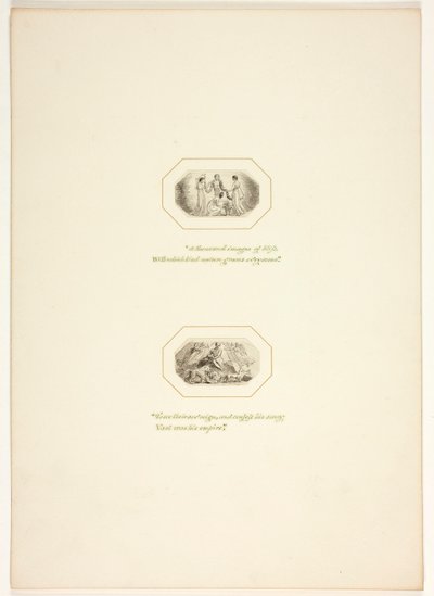 Étude pour une planche de The Task - Thomas Stothard