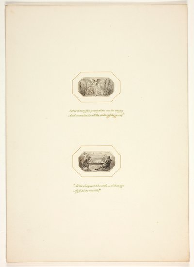 Studie für eine Platte aus The Task - Thomas Stothard