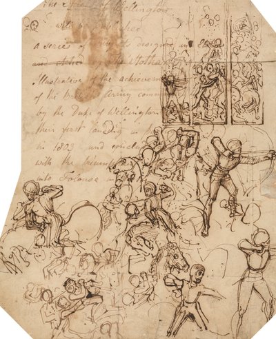 Étude pour le bouclier de Wellington - Thomas Stothard