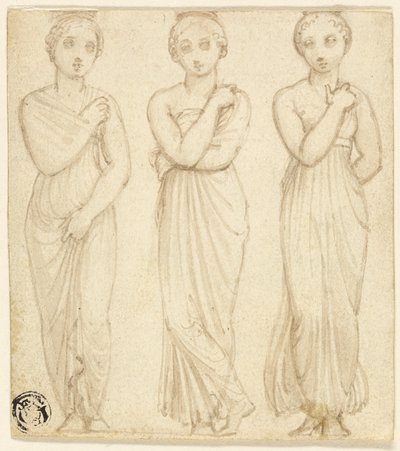 Trois figures féminines drapées - Thomas Stothard