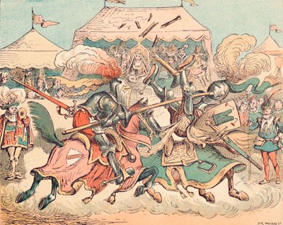 Un tournoi au Moyen Âge, vers 1884 - Thomas Strong Seccombe