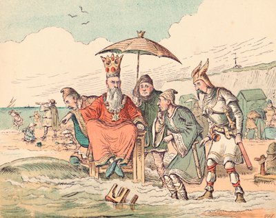 Canute et ses Courtisans, vers 1884 - Thomas Strong Seccombe