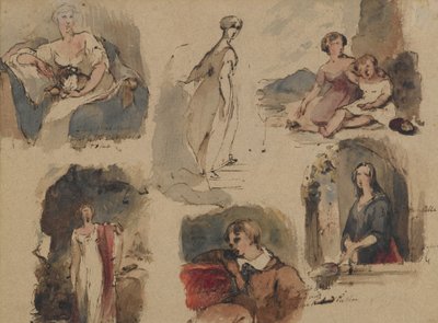[Sans titre] (Six études de figures), c.1830s - Thomas Sully