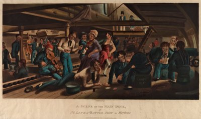 Une scène sur le pont principal d