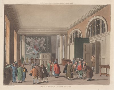 Bureau des accises, Broad Street, 1er février 1810 - Thomas Sutherland