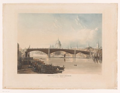 Vue du Southwark Iron Bridge, Londres - Thomas Sutherland