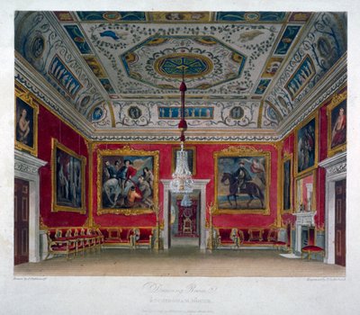 Vue intérieure du salon de Buckingham House, Westminster, Londres - Thomas Sutherland