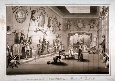 La Hoplotheca, Brook Street, Westminster, Londres, vers 1810 - Thomas Sutherland