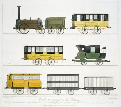 Coches employés sur le chemin de fer, planche 7 de 