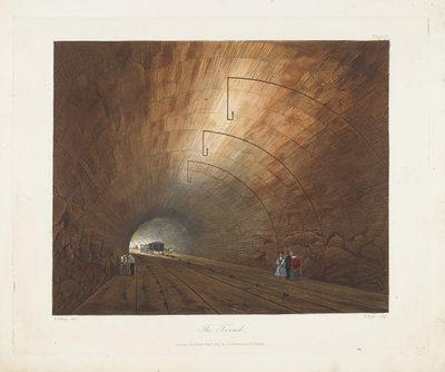 Le Tunnel. De Vues colorées sur le chemin de fer de Liverpool et Manchester - Thomas Talbot Bury