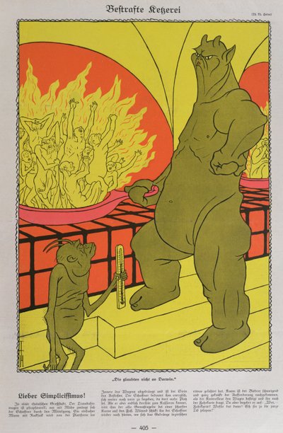 Le Diable brûlant les incroyants, de 