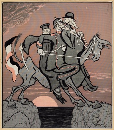 On nous gouverne trop ; Simplicissimus V/3, 1900 - Thomas Theodor Heine