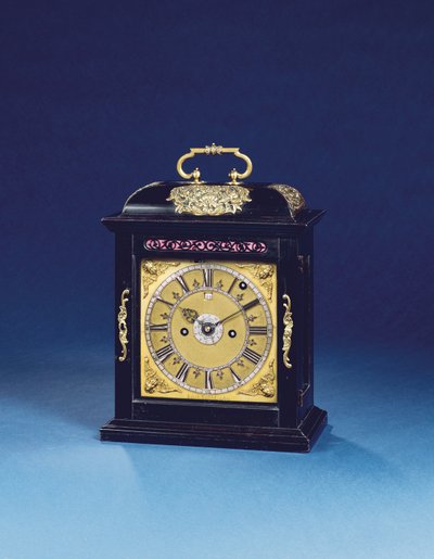 Horloge de support montée de la reine Anne avec répétition des quarts, No. 376, vers 1705 - Thomas Tompion