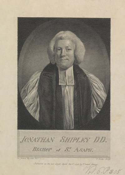 Jonathan Shipley, évêque de St. Asaph - Thomas Trotter