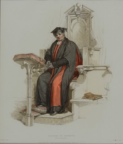 Docteur en théologie, gravé par J. Agar, publié dans 