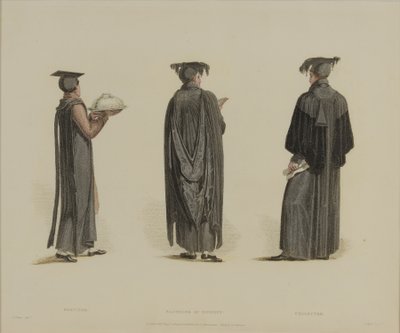 Serviteur, Bachelier en Divinité, Collecteur, gravé par J. Agar, publié dans 