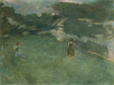 Le Grive solitaire - Thomas Wilmer Dewing