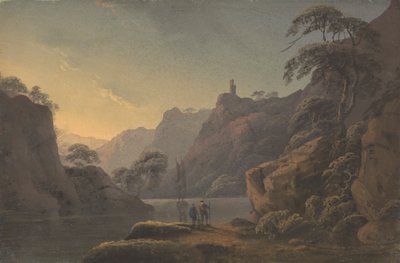 Composition : Rivière serpentant entre des rochers élevés - Thomas Walmsley