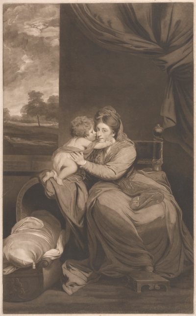 Elizabeth Lady Melbourne avec son fils, l