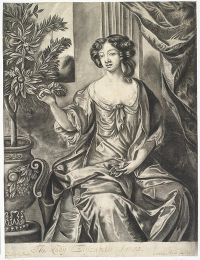 Dame avec un pot de fleurs; La Dame Elisabeth Jones d