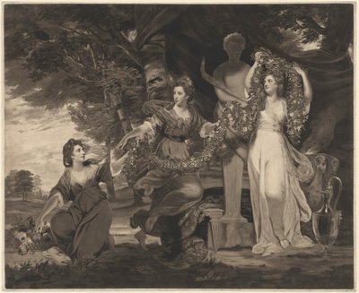Un sacrifice à Hymen (Trois filles de Sir William Montgomery) - Thomas Watson after Sir Joshua Reynolds