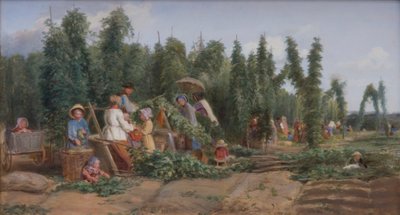 Jardin de houblon, 1858 - Thomas Webster