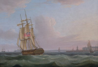 Navires au large de Douvres, c.1760 - Thomas Whitcombe
