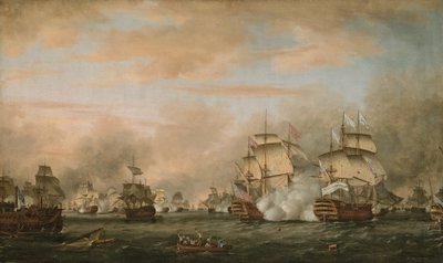 La Bataille des Saintes, 9-12 avril 1782 - Thomas Whitcombe