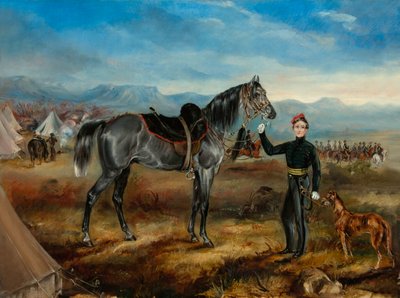 Charley, le cheval du capitaine T W Goodrich, Cape Mounted Riflemen - Thomas White Goodrich