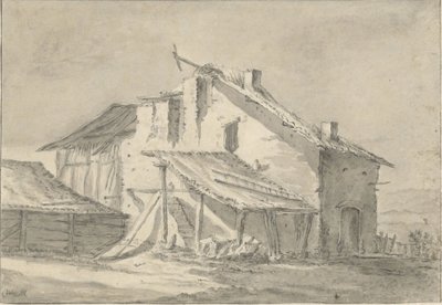 Ferme délabrée - Thomas Wijck (attributed to)