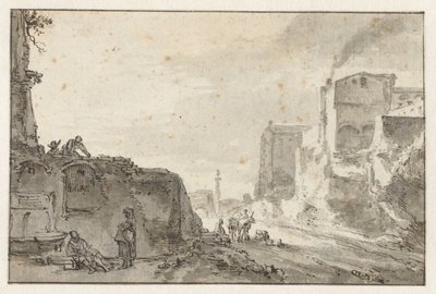 Vue de ville italienne - Thomas Wijck