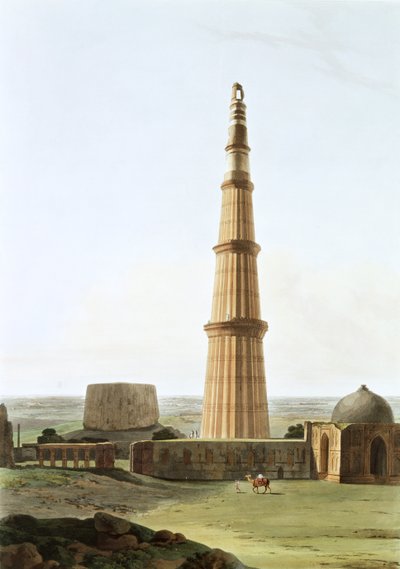 Le Qutb Minar près de Delhi - Thomas und William Daniell