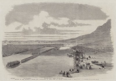 Revue des troupes et volontaires de Sa Majesté au Cap par le prince Alfred - Thomas William Bowler