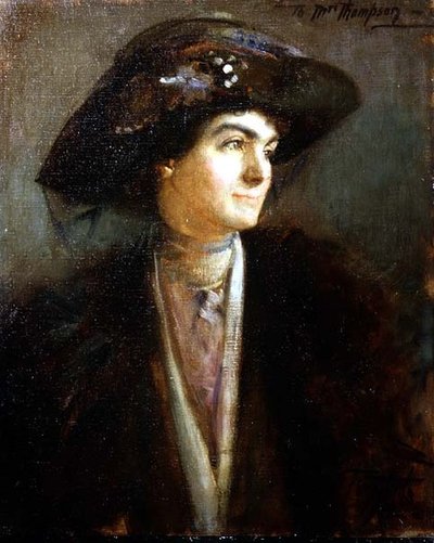 Portrait en buste de Mabel Persis - Thomas William Roberts