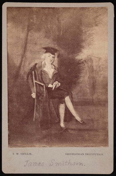Portrait de James Smithson 1765-1829, 1786 photographié dans les années 1870 - Thomas William Smillie