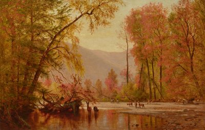 Automne sur le Delaware, c.1875 - Thomas Worthington Whittredge