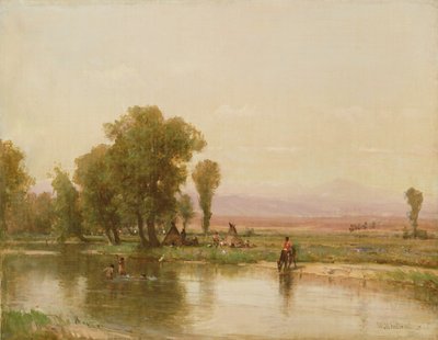 Campement sur la rivière Platte - Thomas Worthington Whittredge