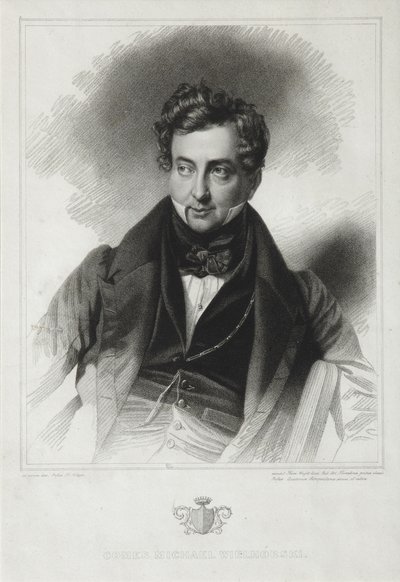 Portrait du comte Mikhaïl Yourievitch Vilyegorsky 1788-1856, début des années 1830 - Thomas Wright