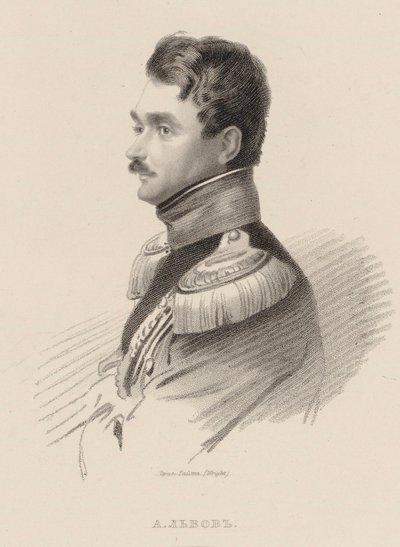 Portrait du compositeur Alexei Fyodorovich Lvov 1798-1870 - Thomas Wright