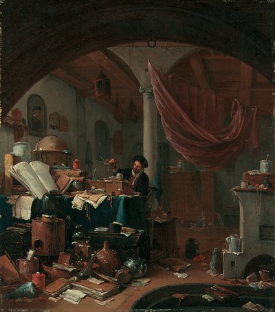 Un alchimiste dans son étude - Thomas Wyck
